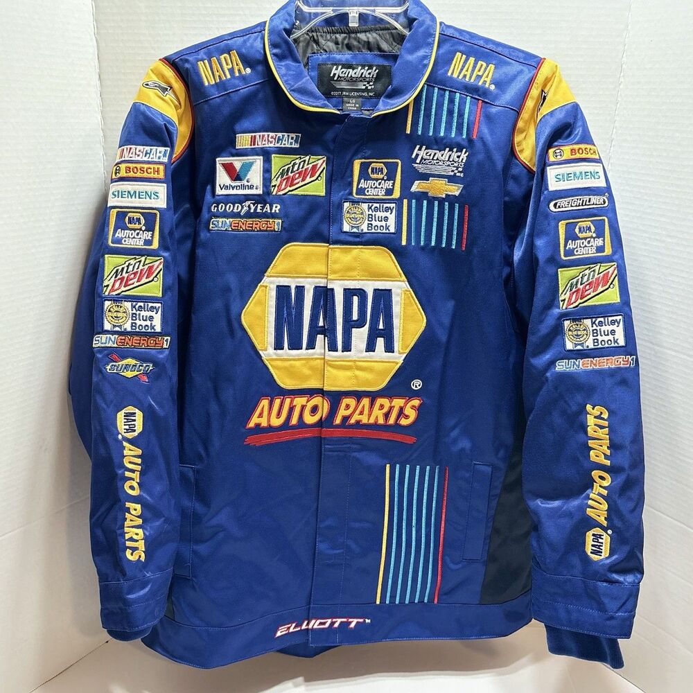 2017 Chase Elliott #24 Napa Auto Parts Nascar Jacket JH Design Men's Large